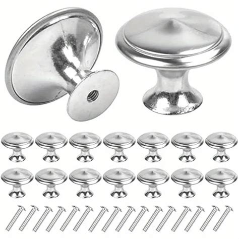 stainless steel cabinet mushroom|mushroom cabinet knobs.